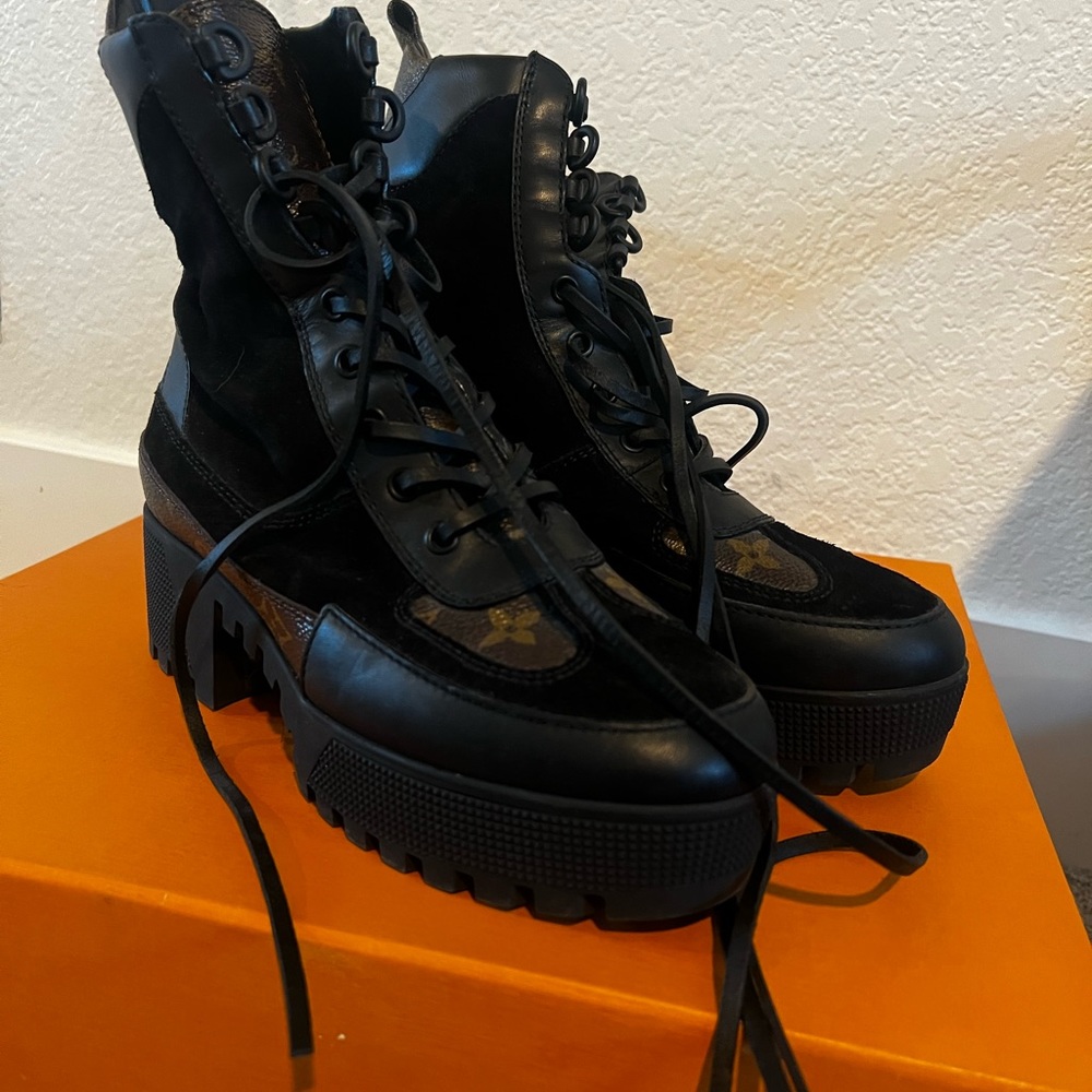 LV booties AUTHENTIC worn twice max